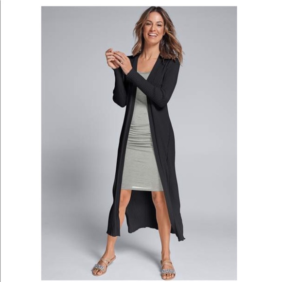 Free People Black Knit Duster - Picture 1 of 6